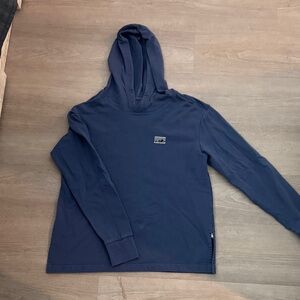 Patagonia Navy Hooded Long-Sleeve Pullover